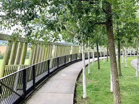 Terrasse du musée d'Alise-Sainte-Reine