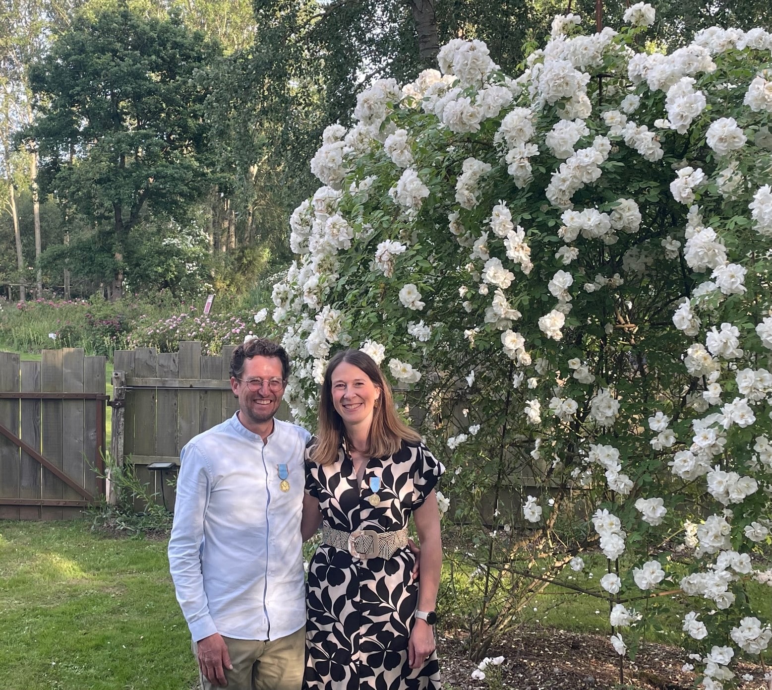 soiree remise medaille du tourisme - Floriane et Guillaume Dittiere - Les Chemins de la Rose - juin 2024 - Agence Skillvalley