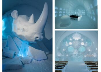 WHOOPS WRONG ROOM!!, AnnaSofia Mååg, ICEHOTEL 35, ICE KILN, Jaeyual Lee & Daeho Lee, ICEHOTEL 35, Ceremony Hall: Gaia's Bloom, Lisa Lindqvist & Kate Munro, photo Asaf Kliger, ICEHOTEL